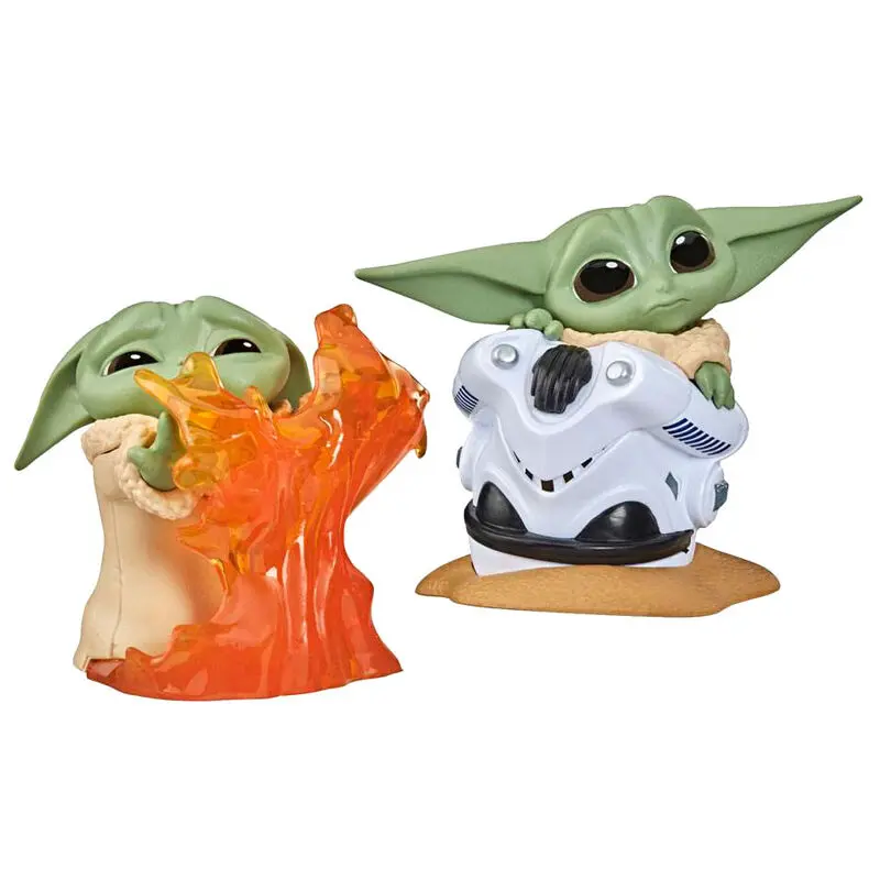 Star Wars Mandalorian Bounty Collection The Child Helmet Hiding and Stopping Fire csomag 2 figurával termékfotó