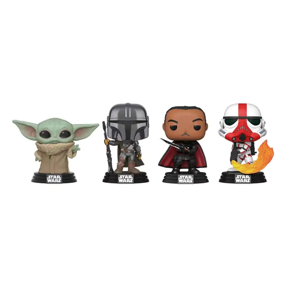 Star Wars Mandalorian Holiday Funko POP! Movies Vinyl figura 4 db-os csomag 9 cm termékfotó