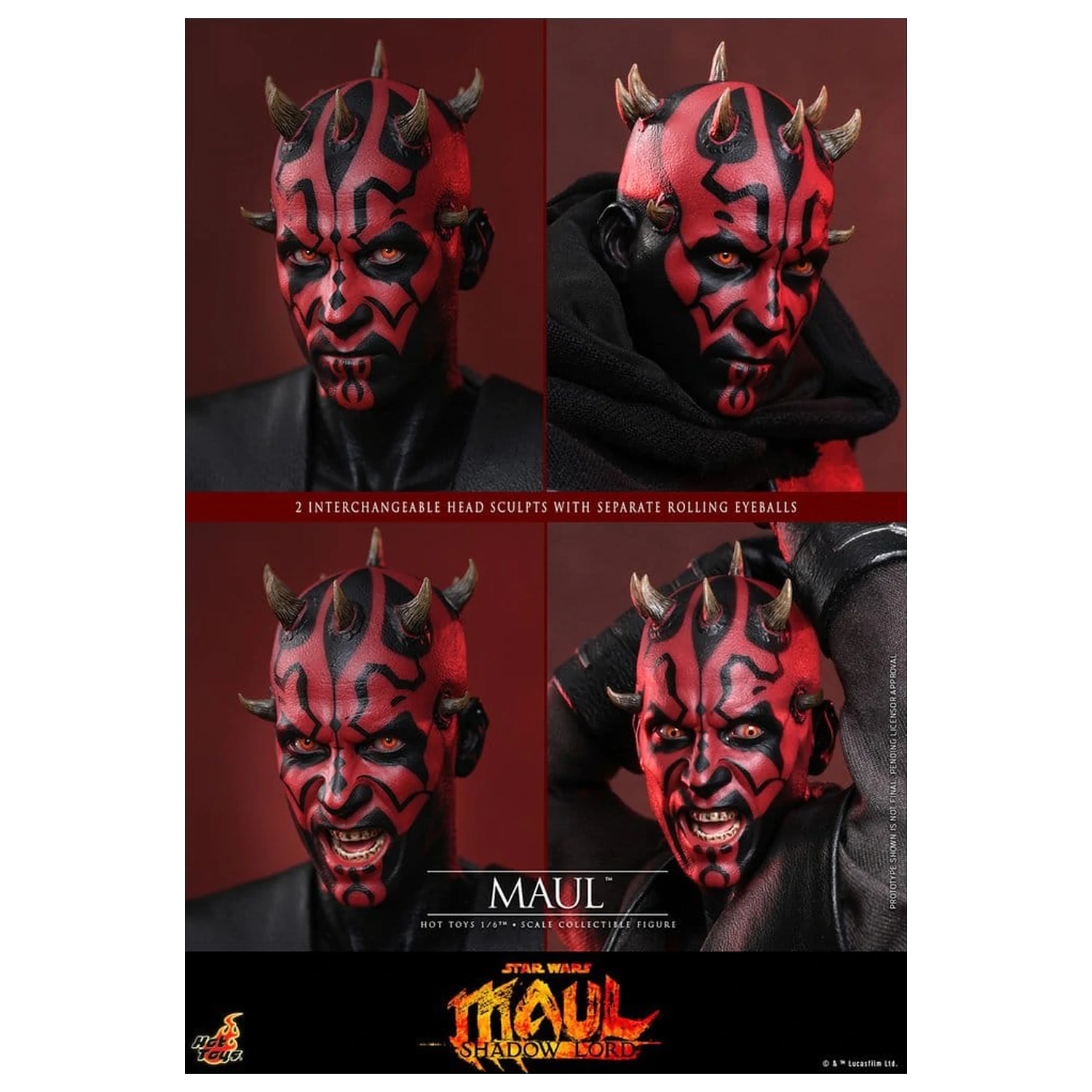 Star Wars: Maul - Shadow Lord Television Masterpiece 1/6 Maul akciófigura 29 cm termékfotó