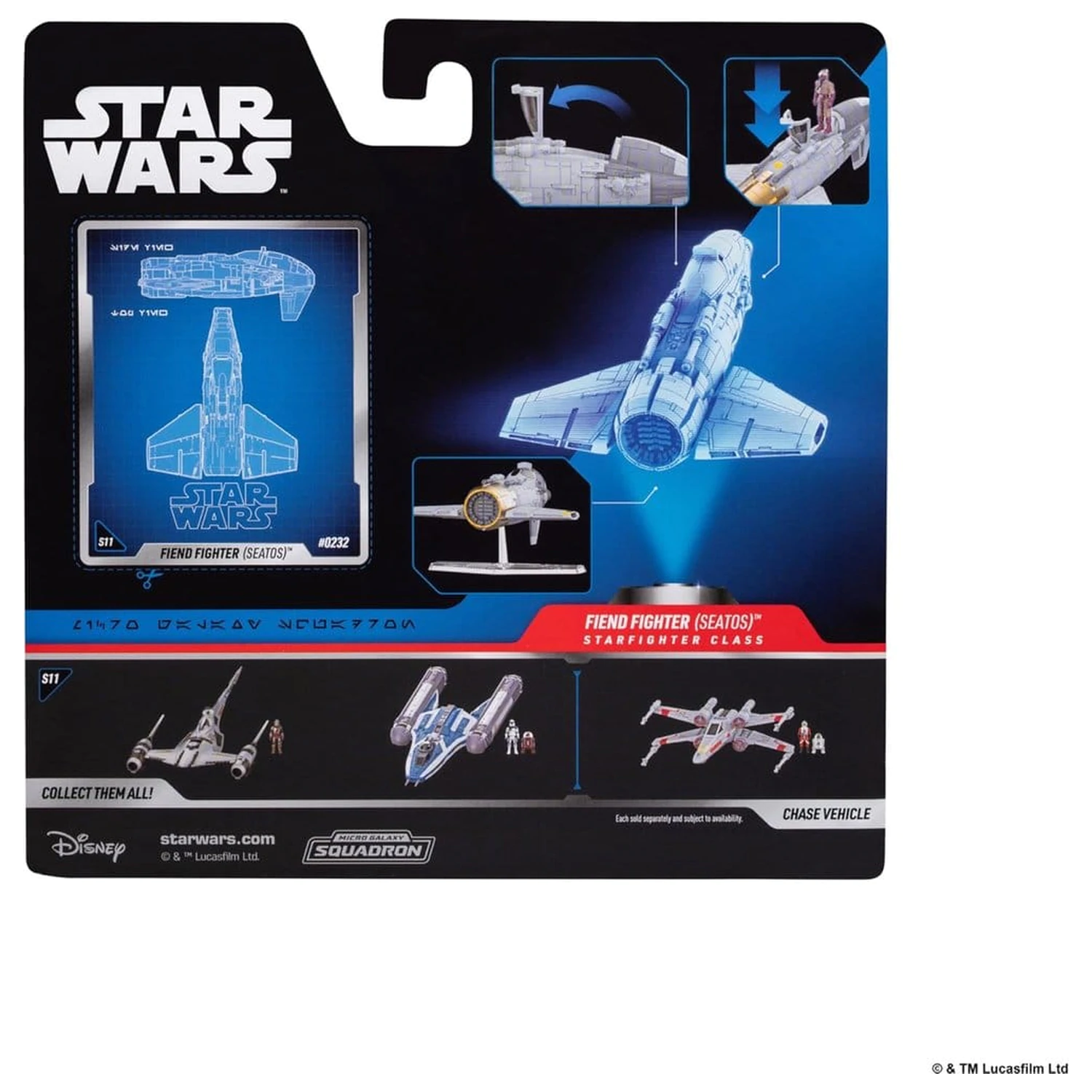 Star Wars Medium Fiend Fighter with Star Navigator jármű 13 cm termékfotó
