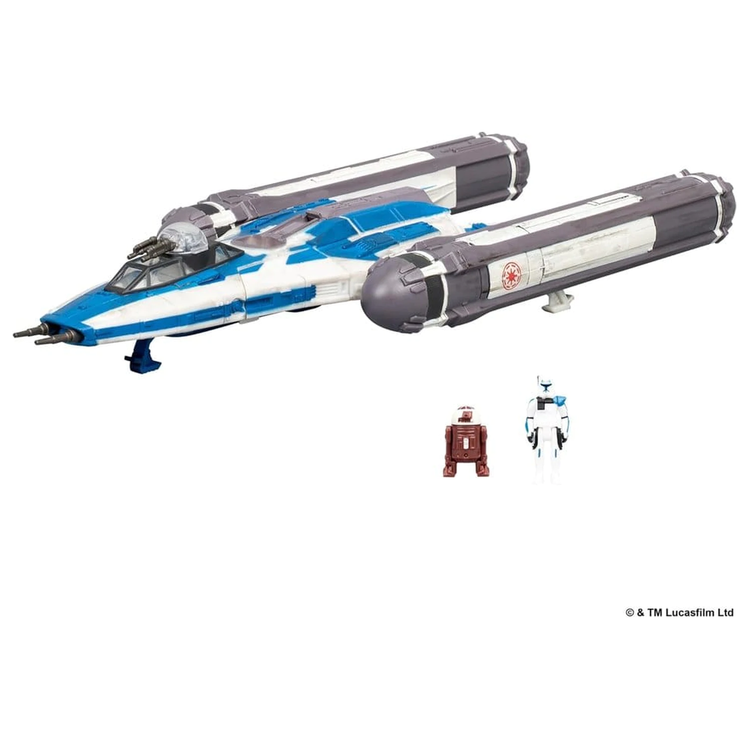 Star Wars Medium jármű BTL-B Y-wing Starfighter with Clone Captain Rex 13 cm termékfotó