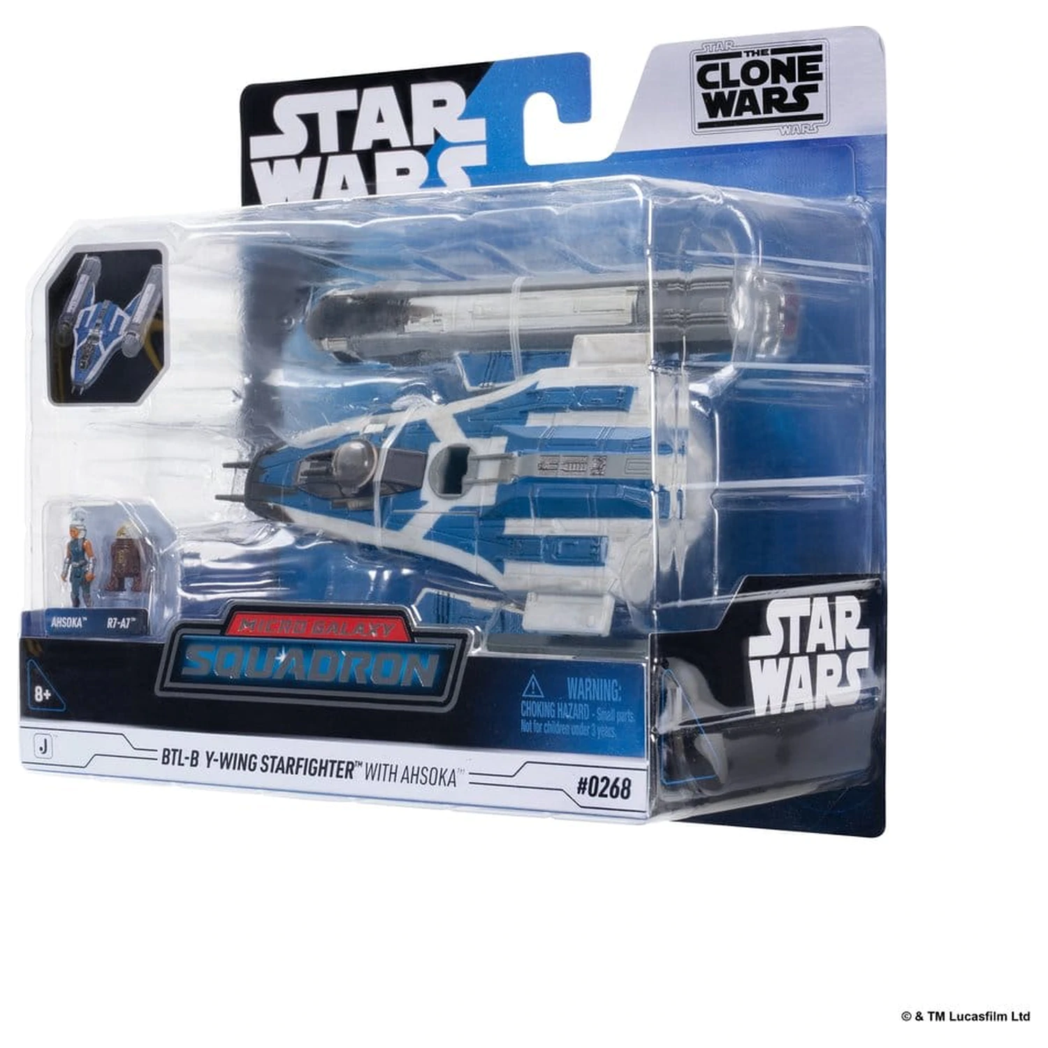 Star Wars Medium jármű & figura BTL-B Y-wing & Ahsoka & R7-A7 termékfotó