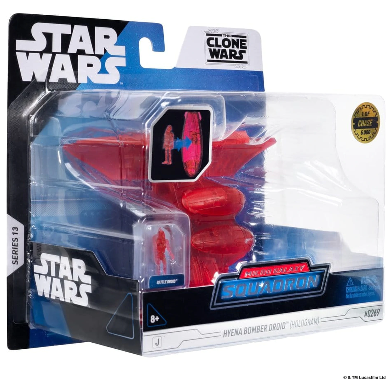 Star Wars Medium jármű & figura Assortment Hyena Vulture Bomber (Red Hologram) & Battle Droid (Chase) termékfotó