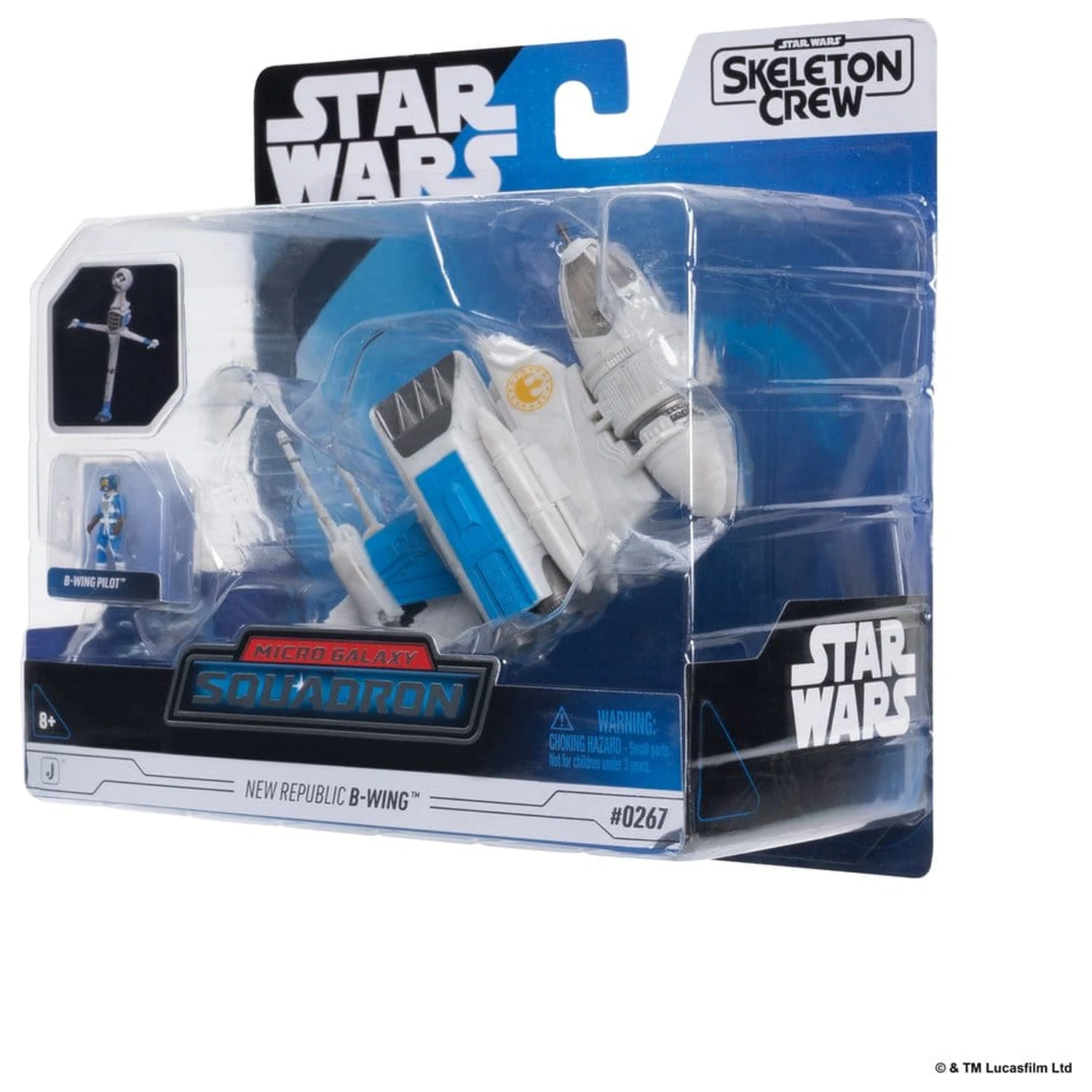 Star Wars Medium jármű & figura New Republic B-wing & B-Wing Pilot termékfotó