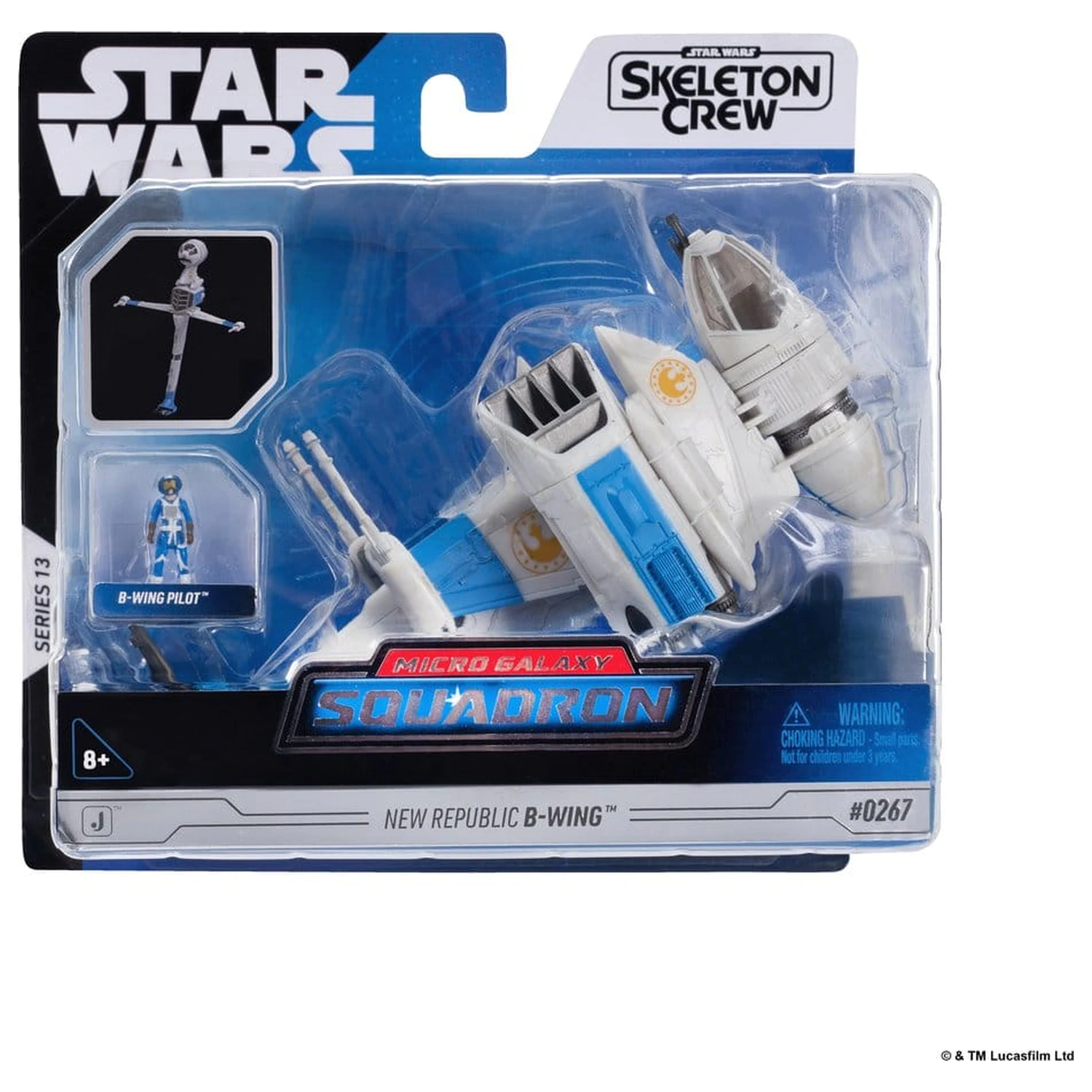 Star Wars Medium jármű & figura New Republic B-wing & B-Wing Pilot termékfotó