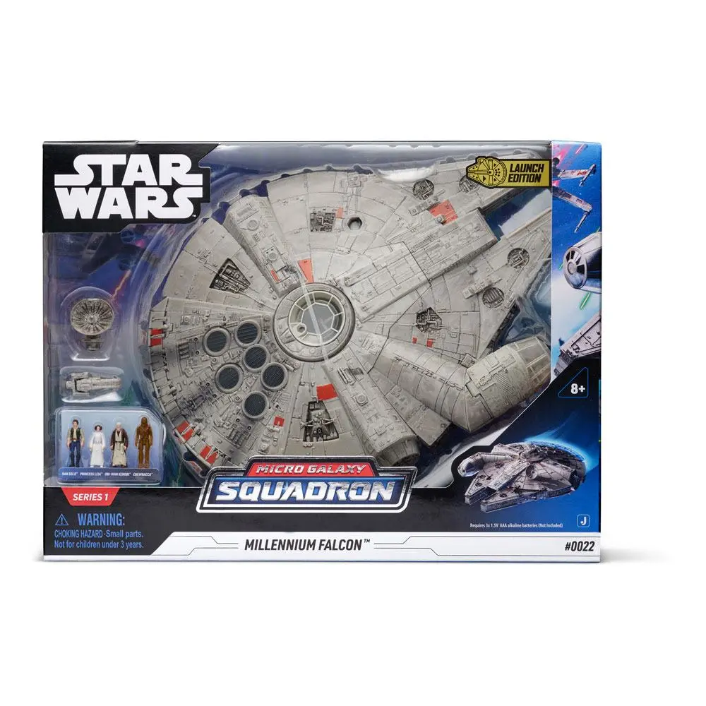 Star Wars Micro Galaxy Squadron Feature Millennium Falcon jármű és figura csomag 22 cm termékfotó