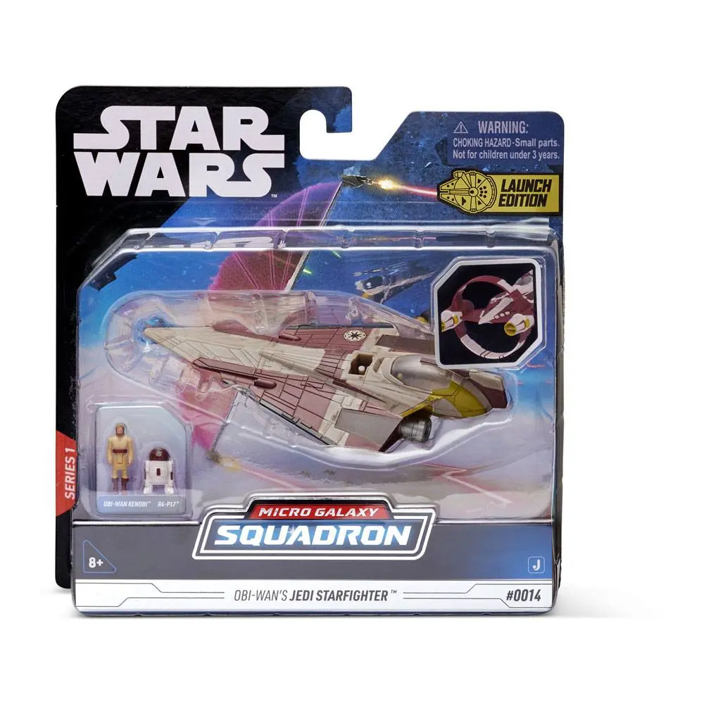 Star Wars Micro Galaxy Squadron Obi-Wan`s Jedi Starfighter jármű és figura csomag  12 cm termékfotó