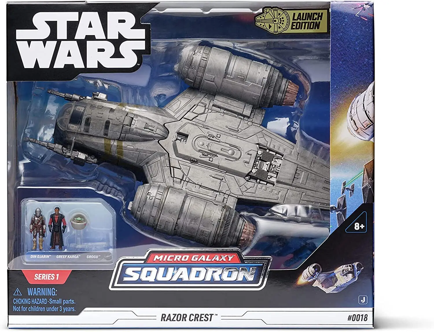 Star Wars Micro Galaxy Squadron Razor Crest jármű és figura csomag 20 cm termékfotó