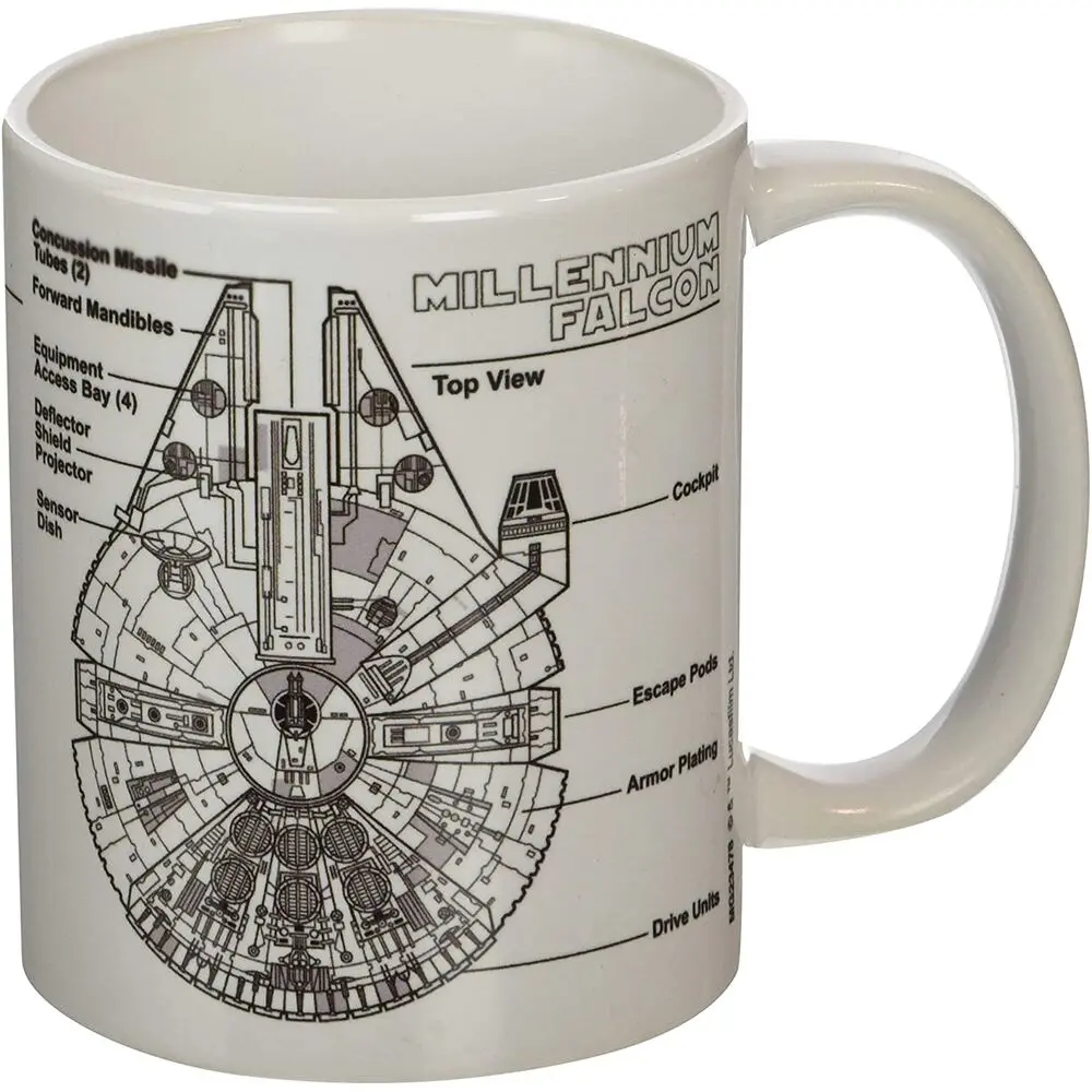 Star Wars Millennium Falcon Sketch bögre termékfotó
