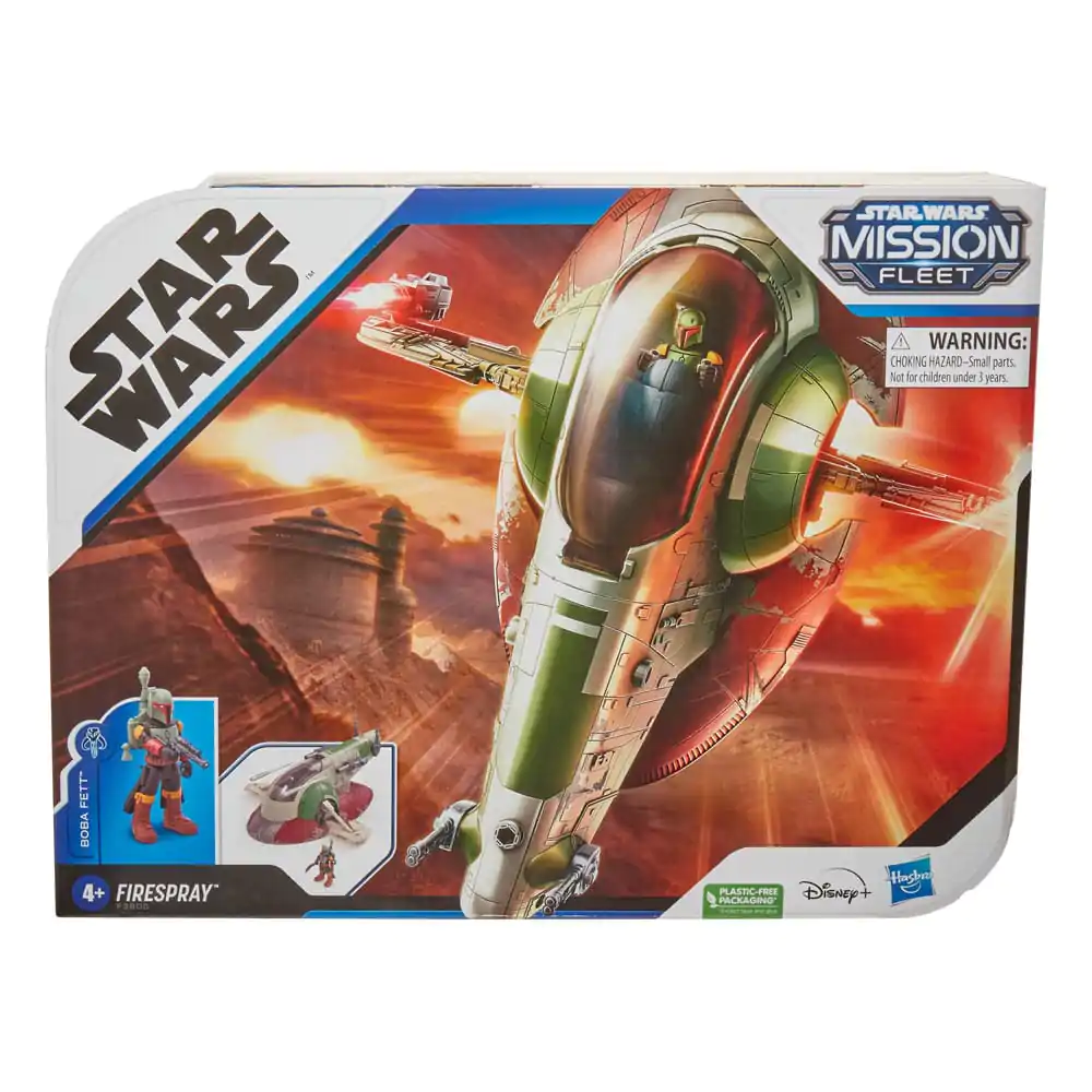 Star Wars Mission Fleet Fahrzeug Firespray with Boba Fett jármű és figura 6 cm termékfotó