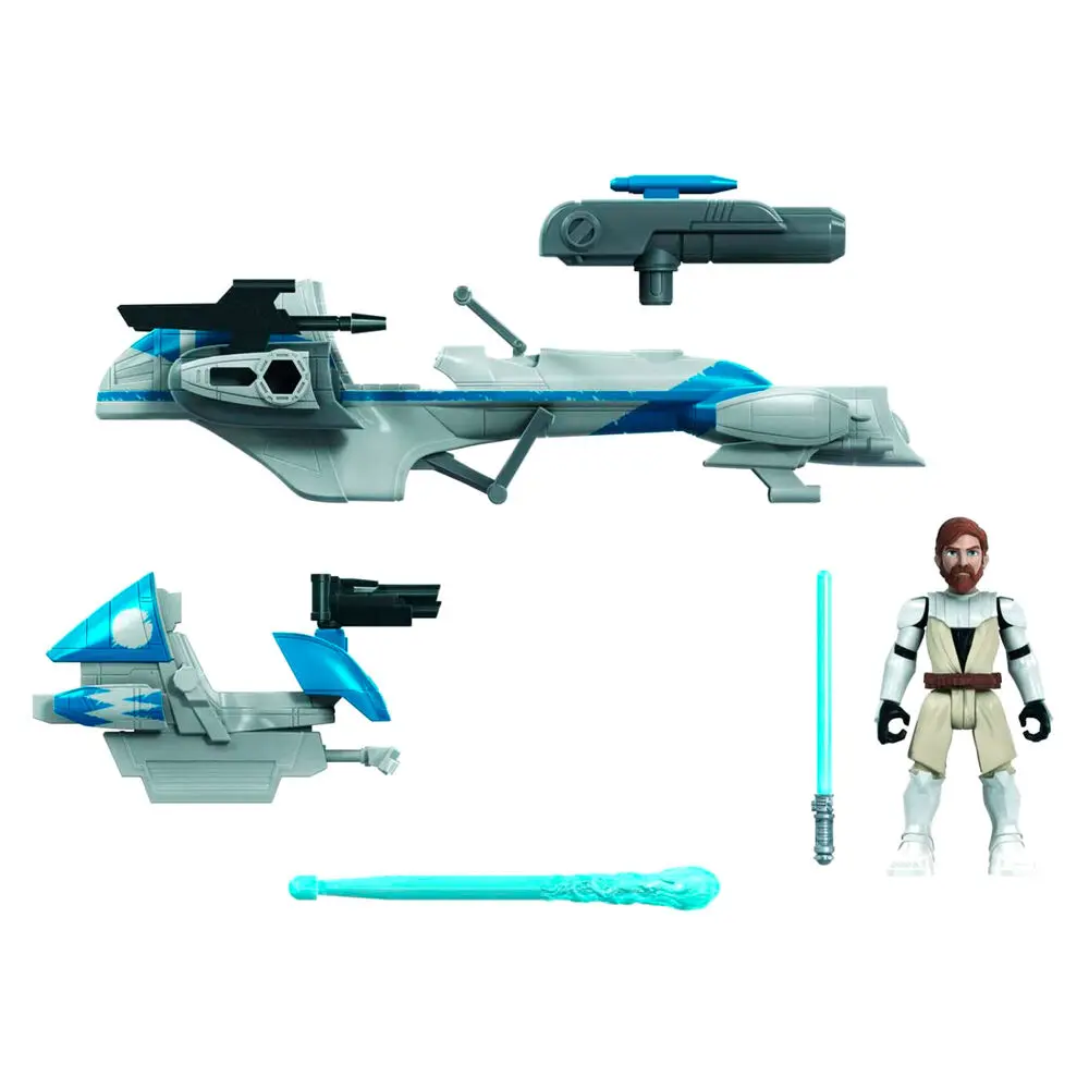 Star Wars Mission Fleet Obi-Wan Kenobi + Barc Speeder csomag figura termékfotó
