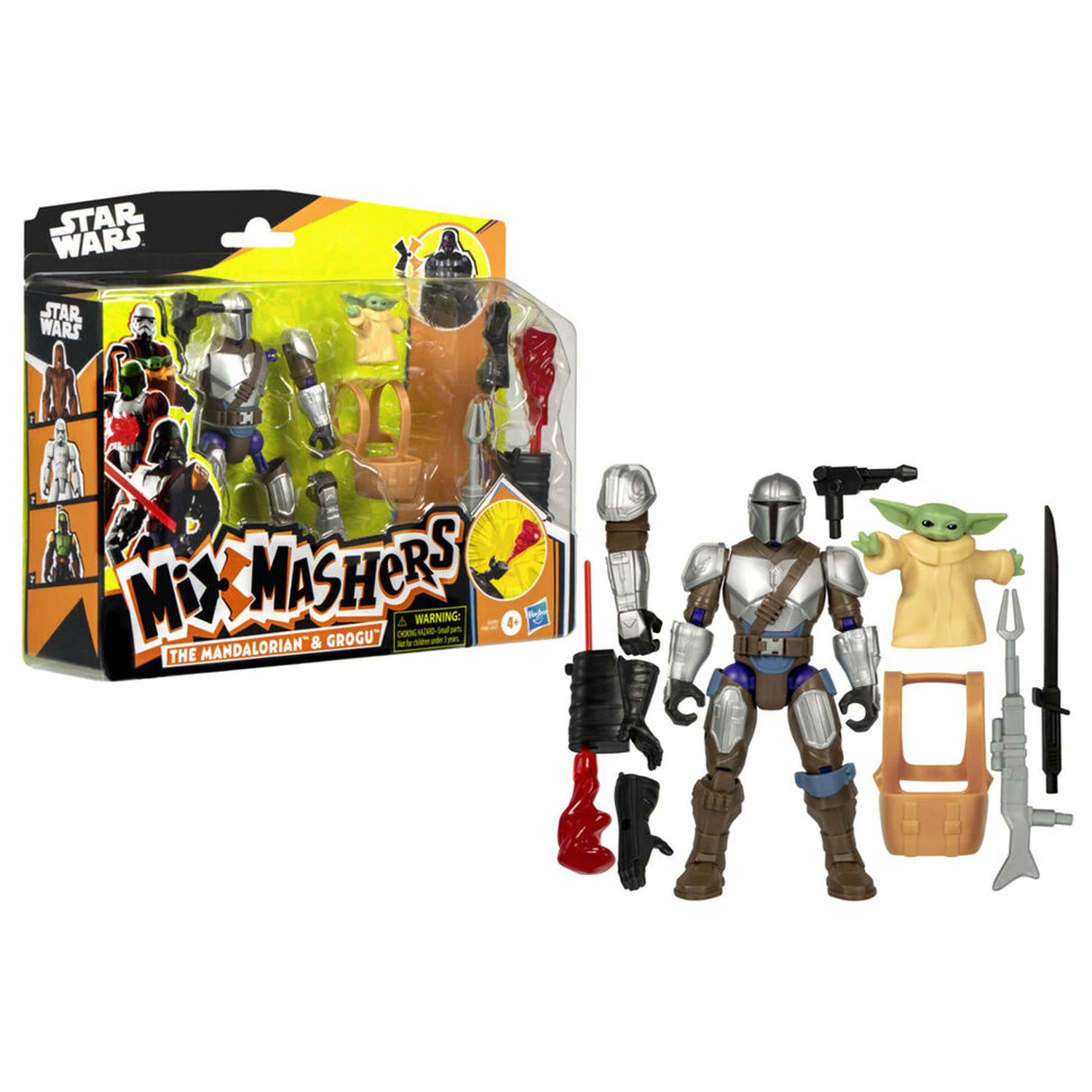 Star Wars Mix Mashers The Mandalorian & Grogu Deluxe figura 12cm termékfotó