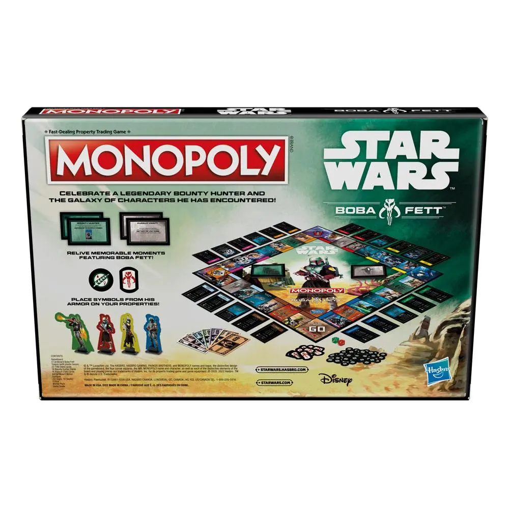 Star Wars Monopoly Boba Fett Edition Angol nyelvű társasjáték termékfotó