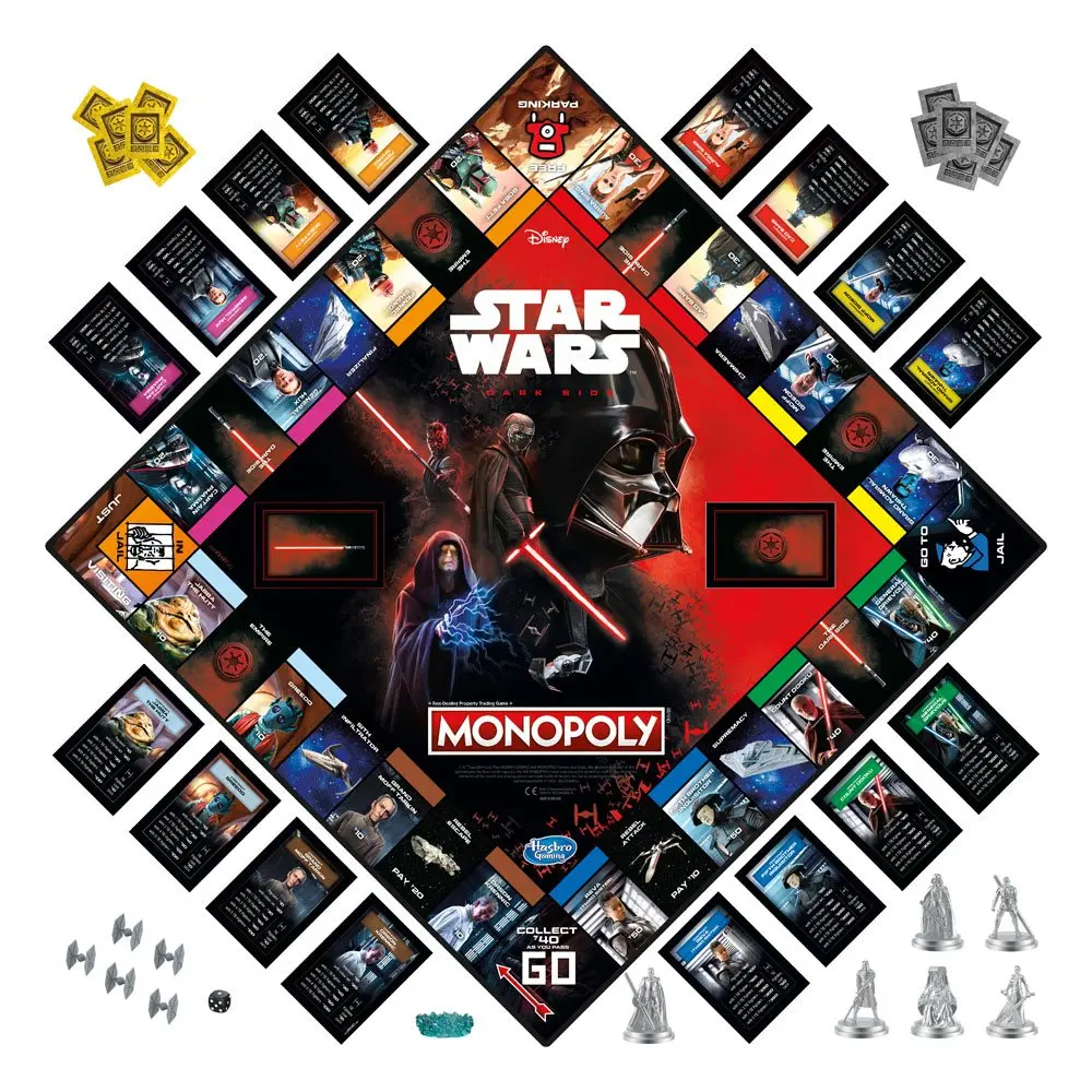 Star Wars Monopoly Dark Side Edition Angol nyelvű társasjáték termékfotó
