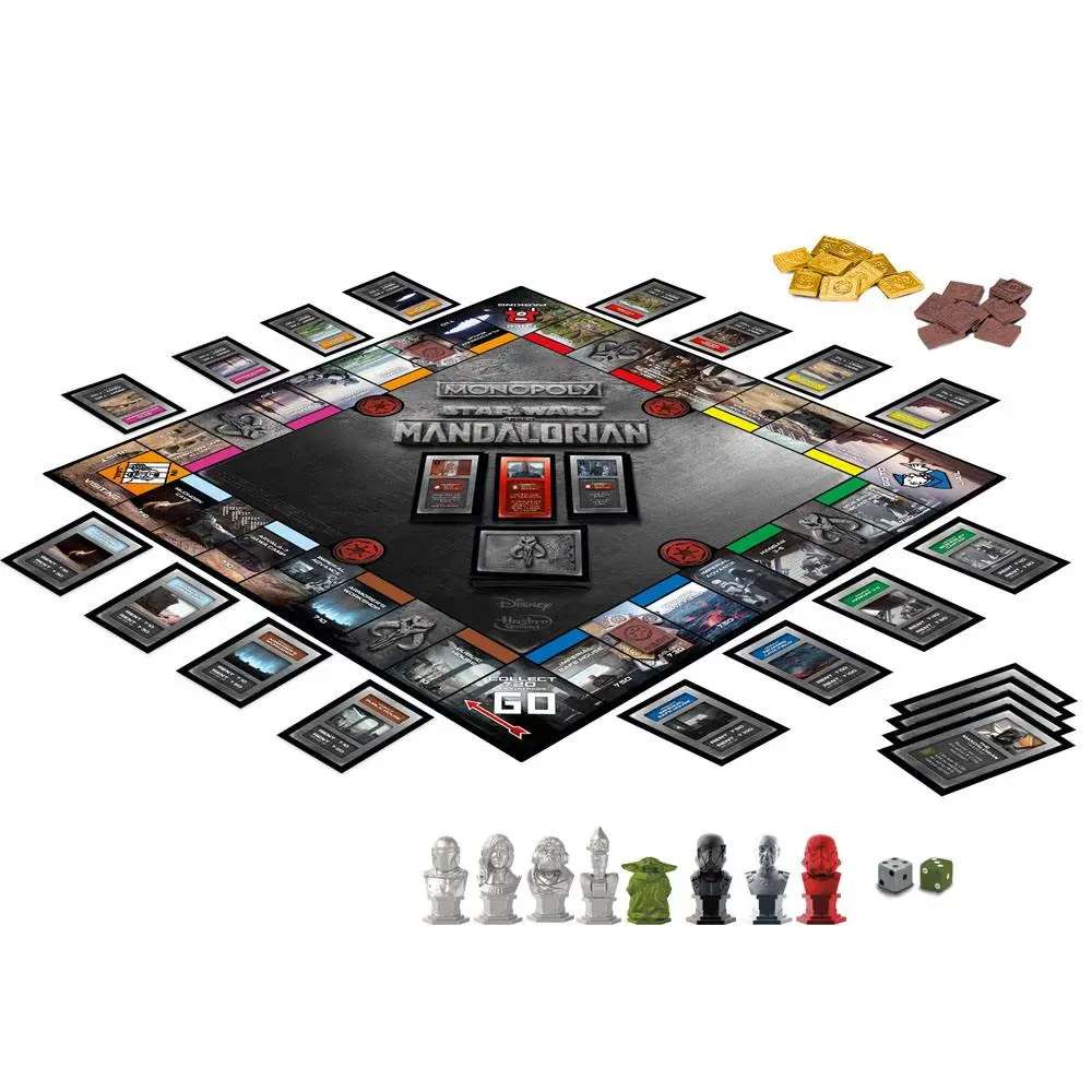 Star Wars Monopoly The Mandalorian Angol nyelvű társasjáték termékfotó