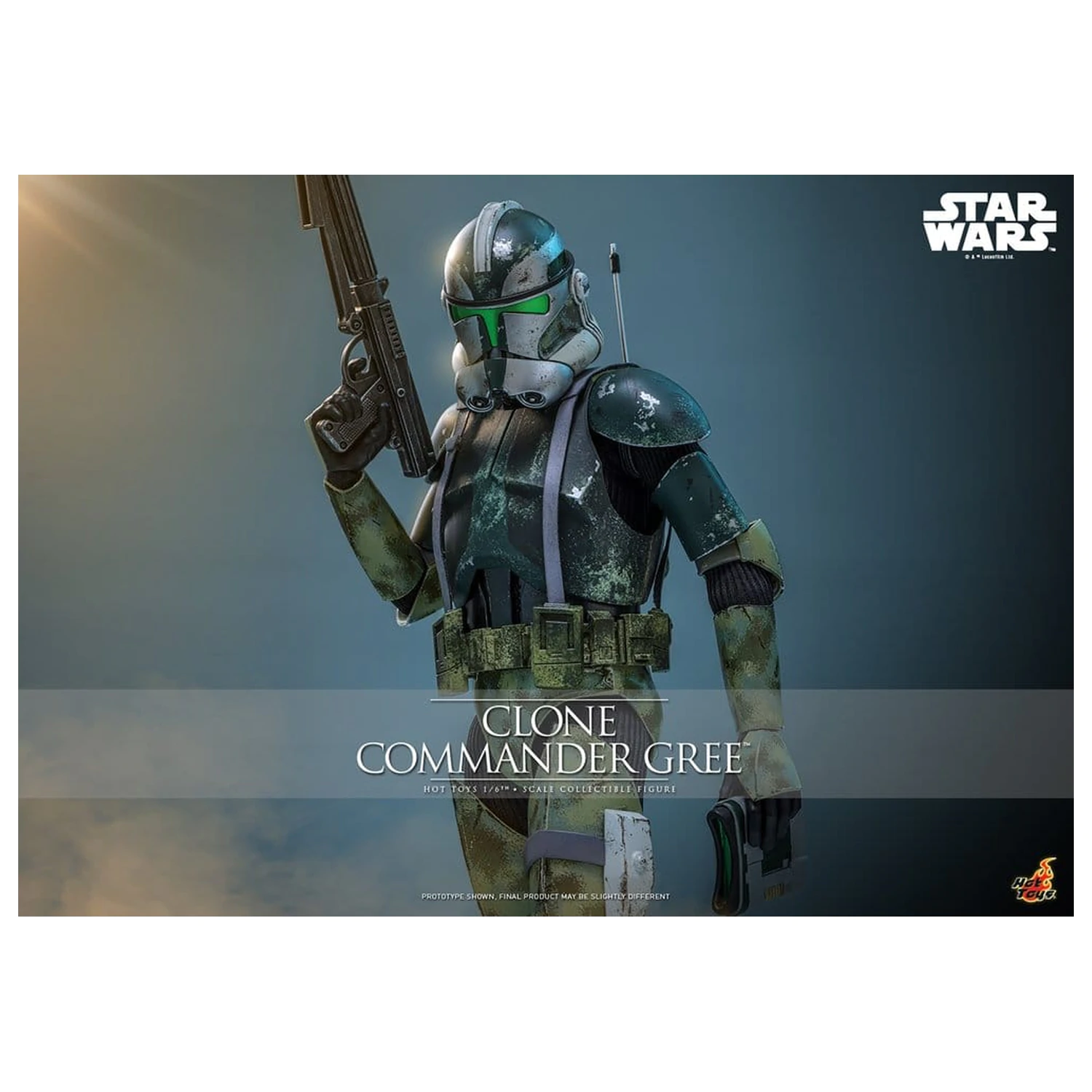 Star Wars Movie Masterpiece 1/6 Clone Commander Gree akciófigura 30 cm termékfotó