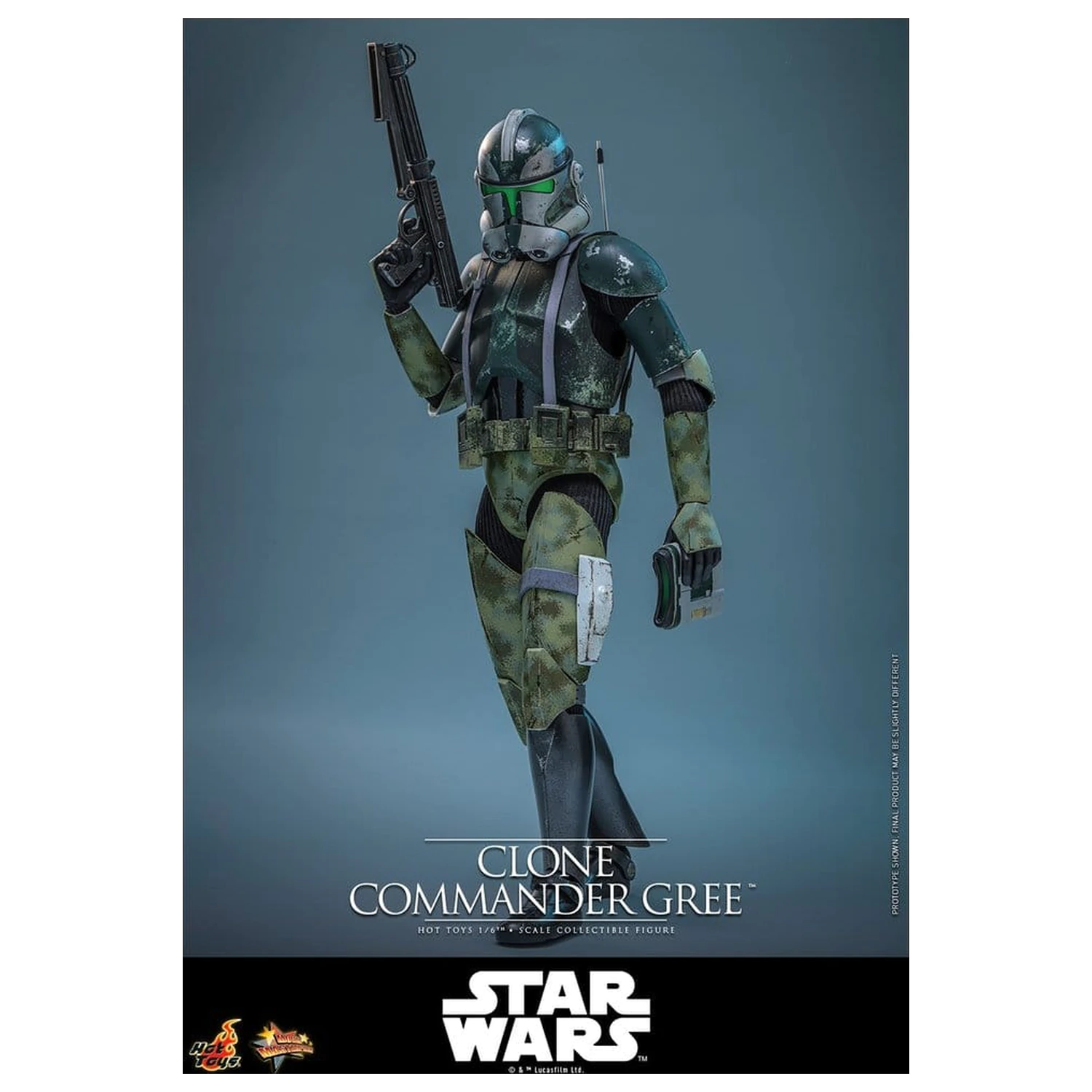 Star Wars Movie Masterpiece 1/6 Clone Commander Gree akciófigura 30 cm termékfotó