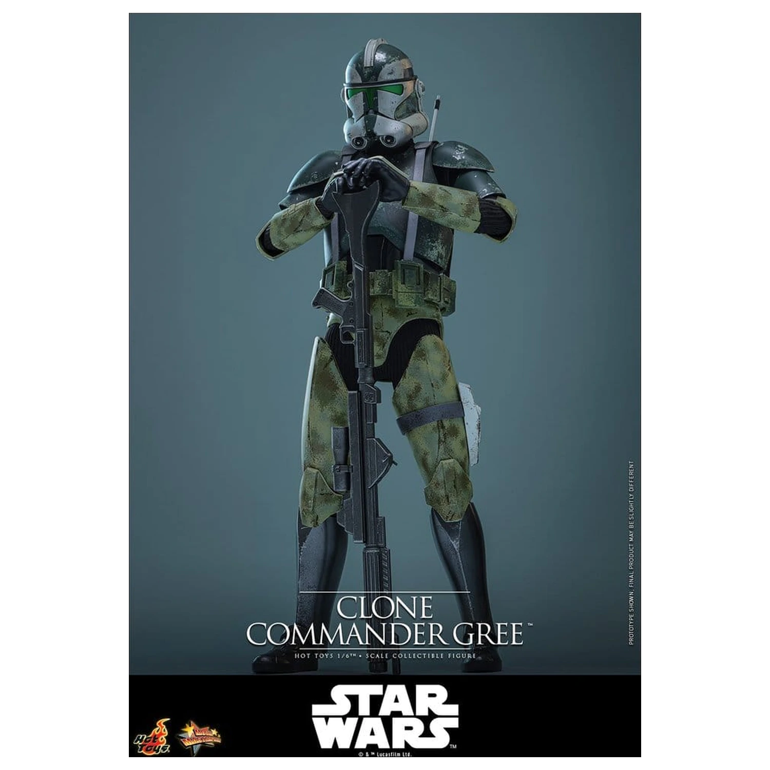 Star Wars Movie Masterpiece 1/6 Clone Commander Gree akciófigura 30 cm termékfotó