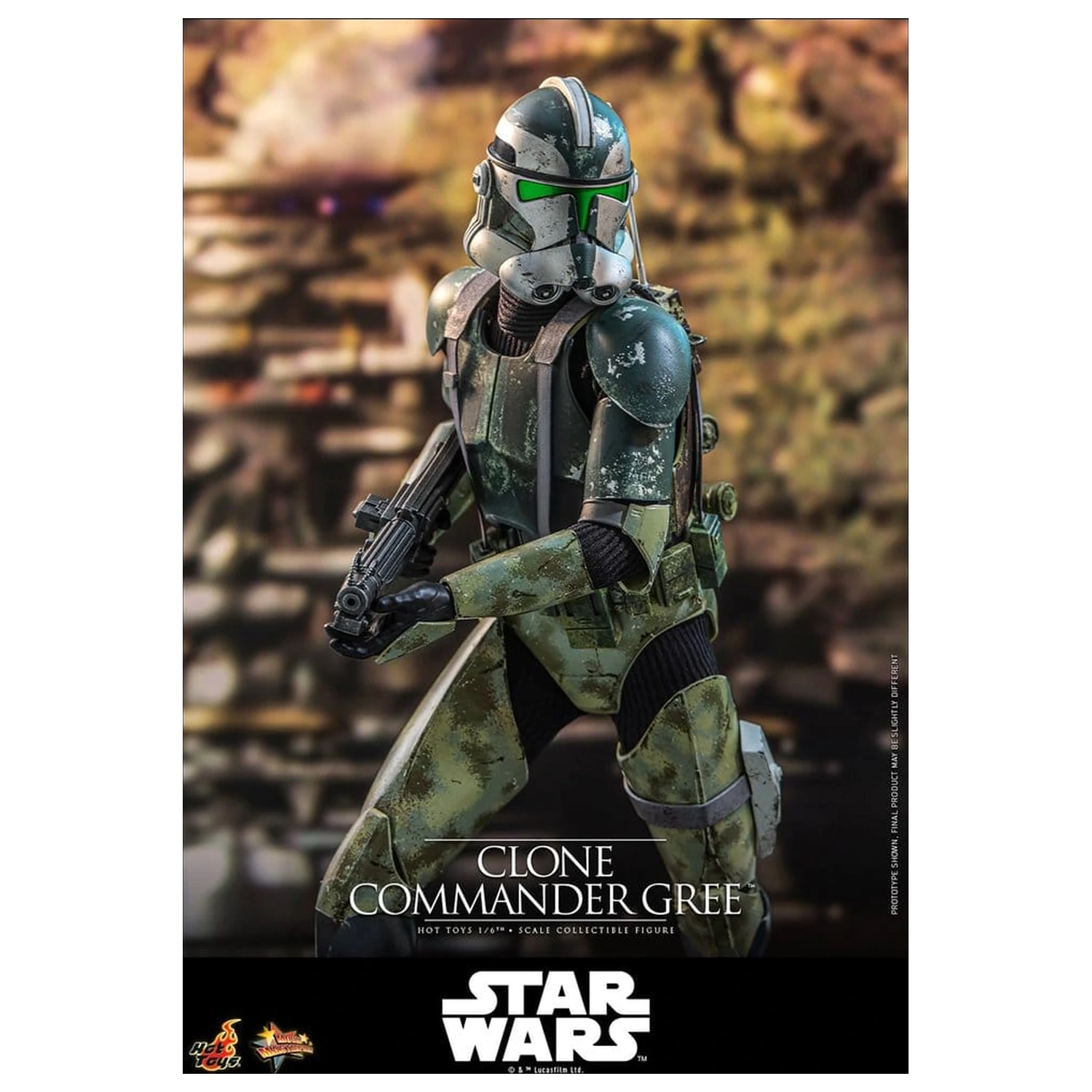 Star Wars Movie Masterpiece 1/6 Clone Commander Gree akciófigura 30 cm termékfotó