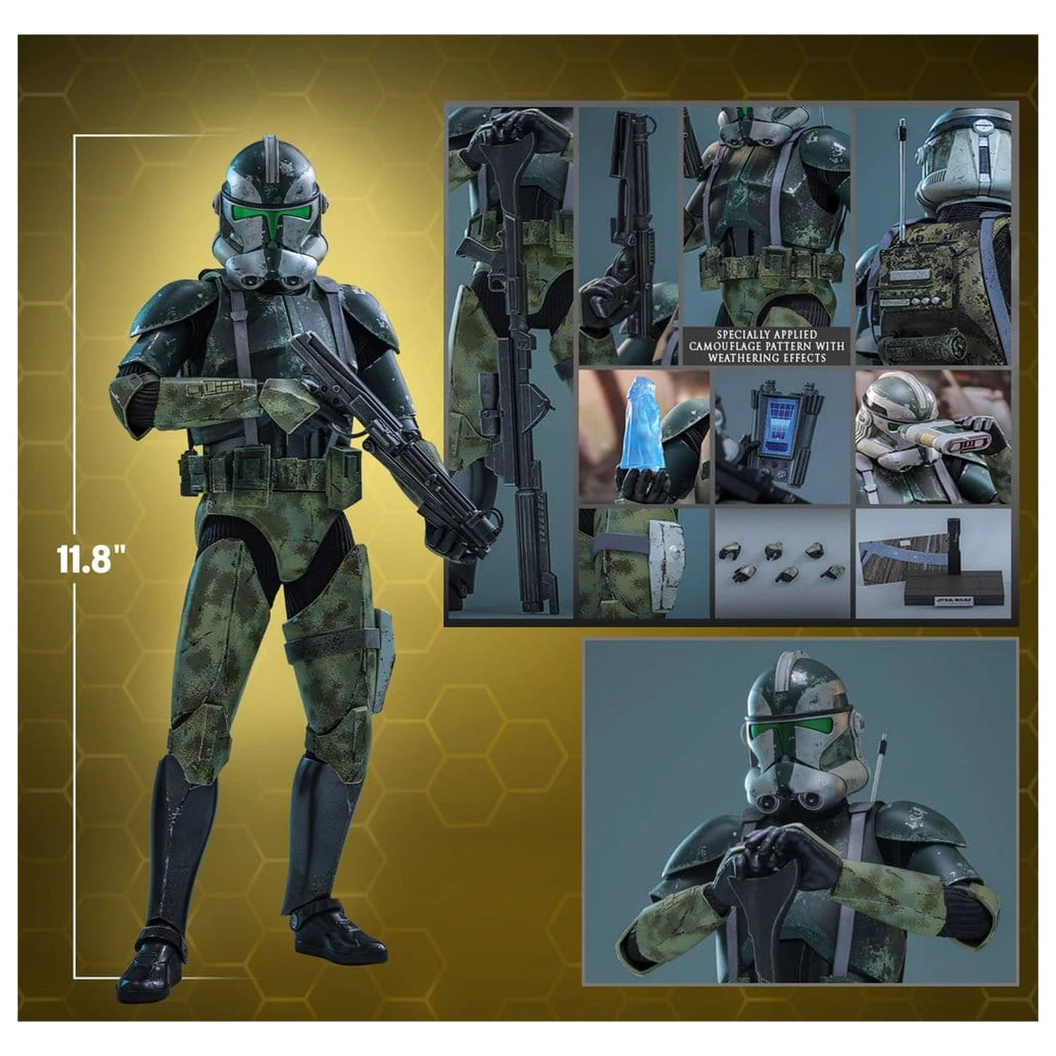 Star Wars Movie Masterpiece 1/6 Clone Commander Gree akciófigura 30 cm termékfotó