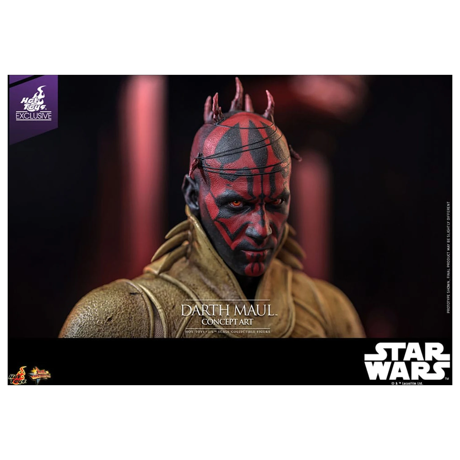 Star Wars Movie Masterpiece 1/6 Darth Maul (Concept Art) Hot Toys Exkluzív akciófigura 35 cm termékfotó