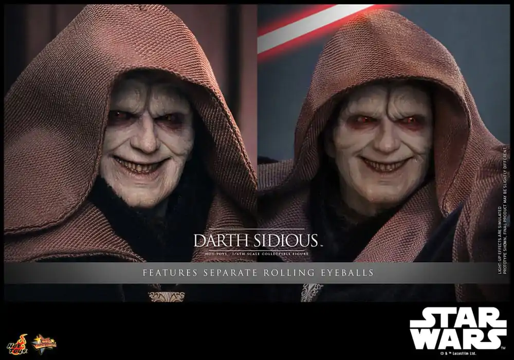 Star Wars Movie Masterpiece 1/6 Darth Sidious akciófigura 29 cm termékfotó