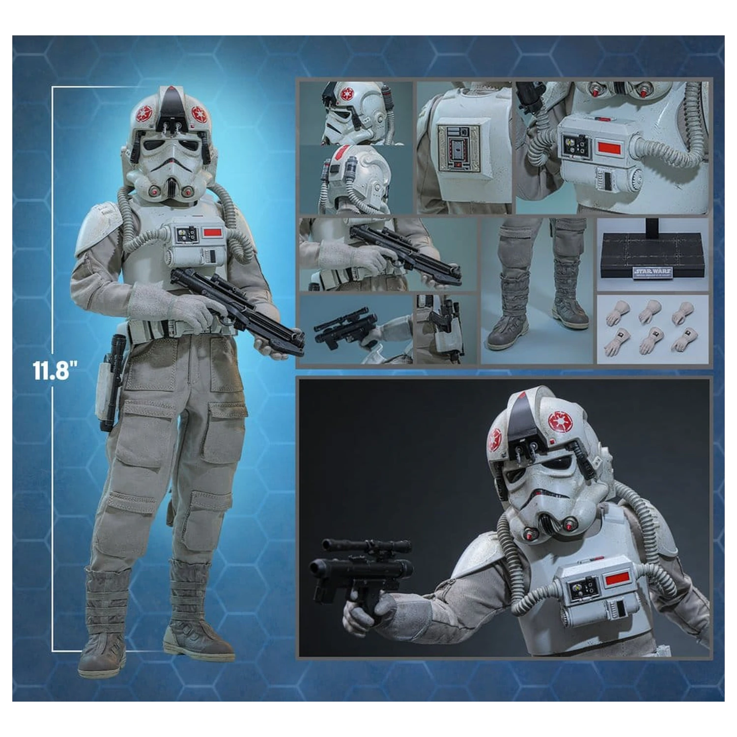 Star Wars Movie Masterpiece 1/6 Imperial Remnant AT-AT Driver akciófigura 30 cm termékfotó