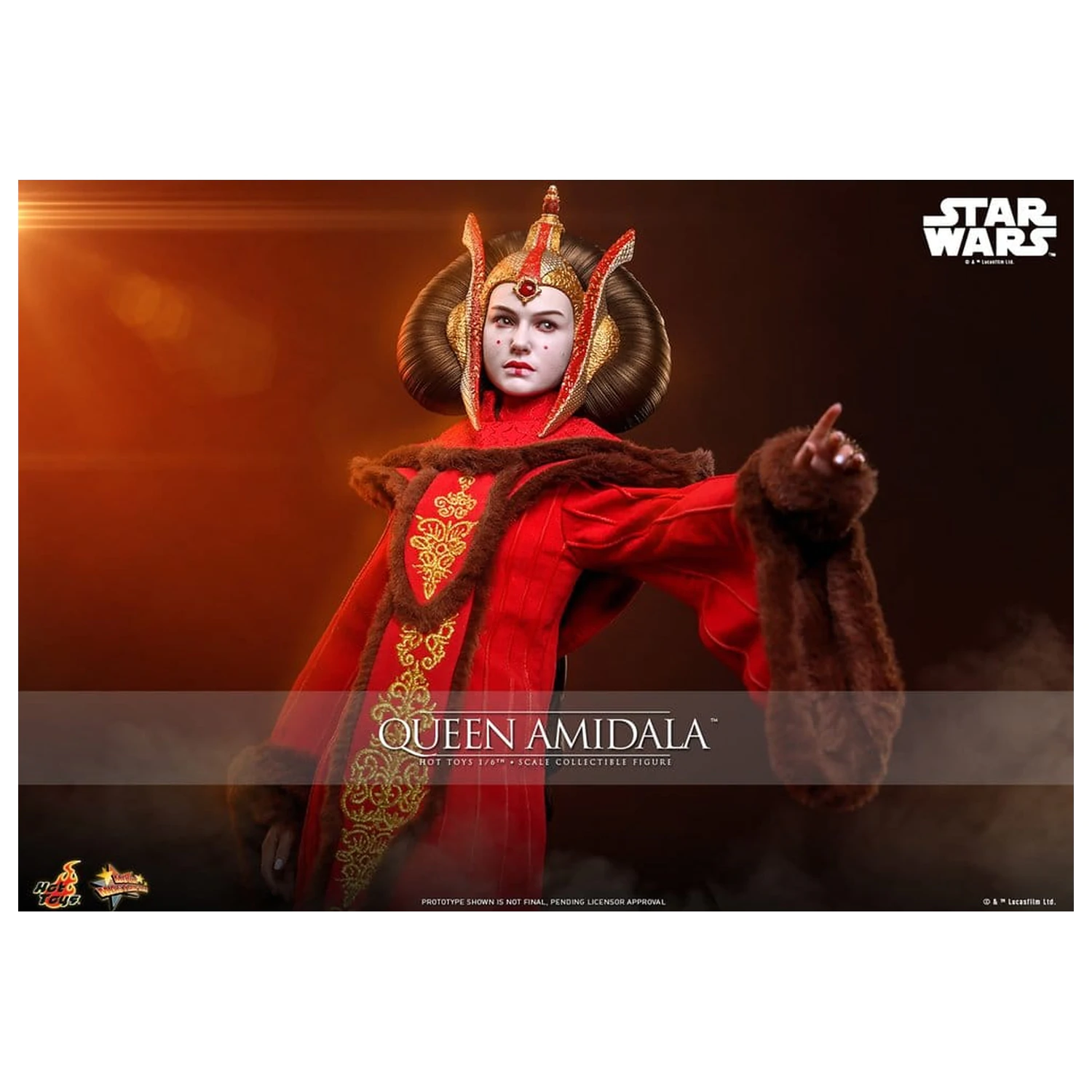 Star Wars Movie Masterpiece 1/6 Queen Amidala akciófigura 28 cm termékfotó