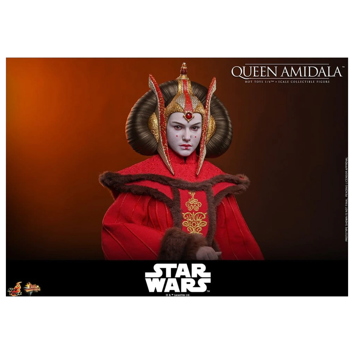 Star Wars Movie Masterpiece 1/6 Queen Amidala akciófigura 28 cm termékfotó