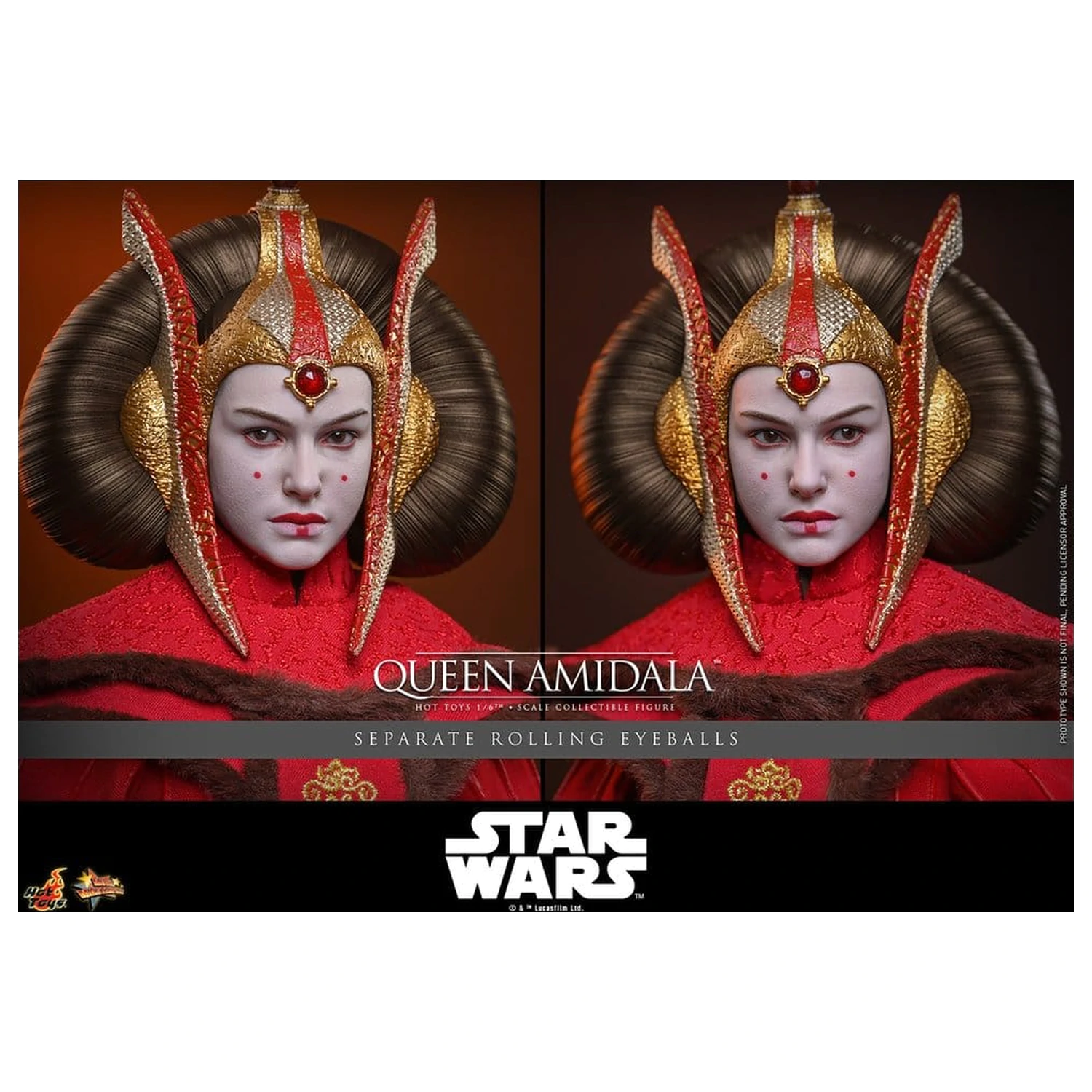 Star Wars Movie Masterpiece 1/6 Queen Amidala akciófigura 28 cm termékfotó