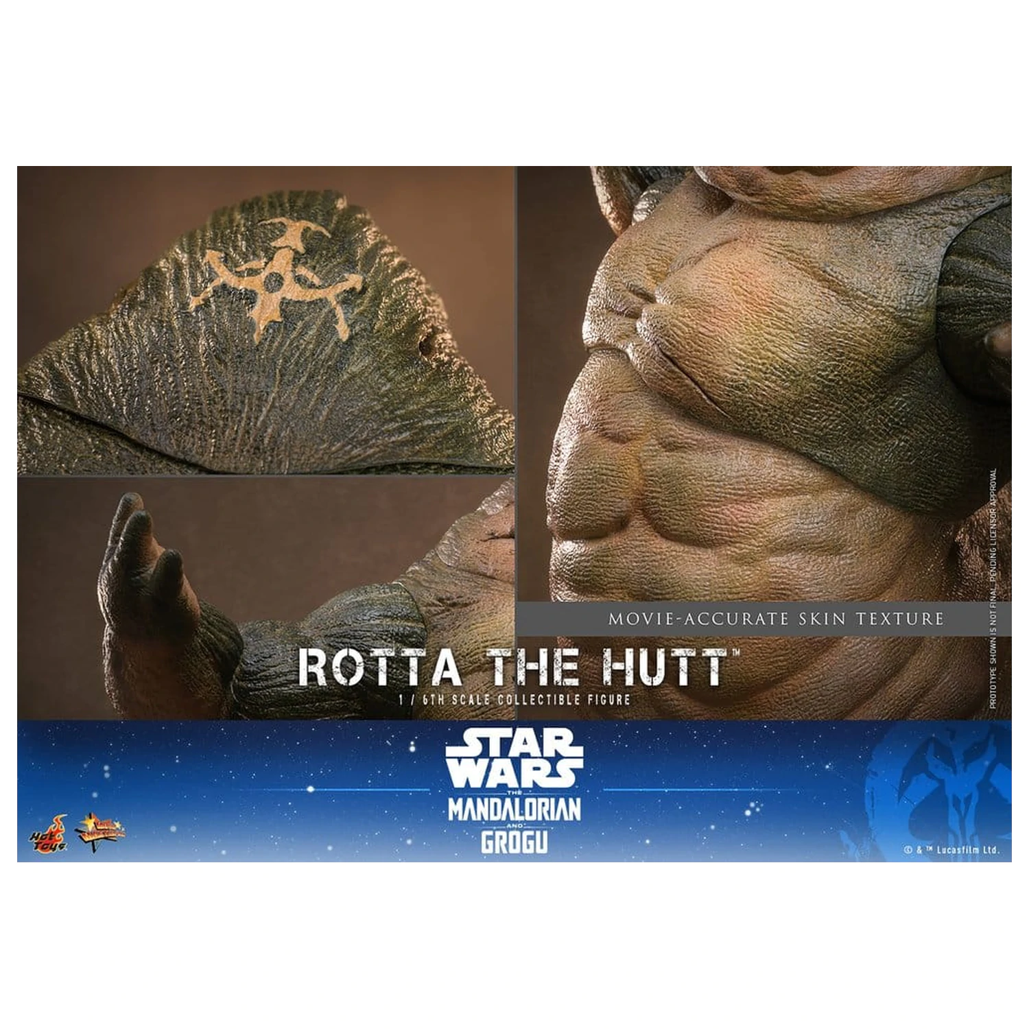 Star Wars Movie Masterpiece 1/6 Rotta The Hutt akciófigura 32 cm termékfotó