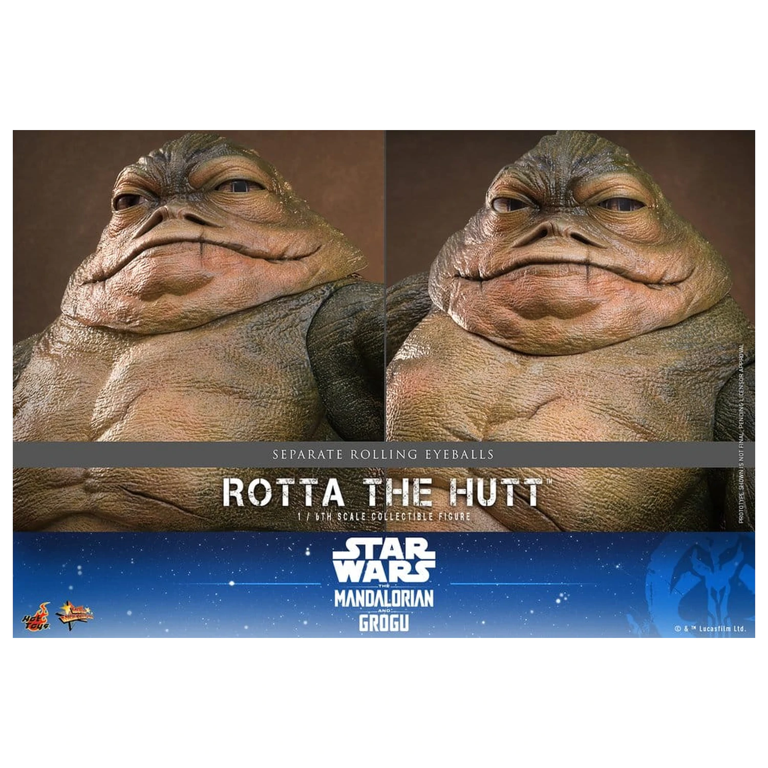 Star Wars Movie Masterpiece 1/6 Rotta The Hutt akciófigura 32 cm termékfotó