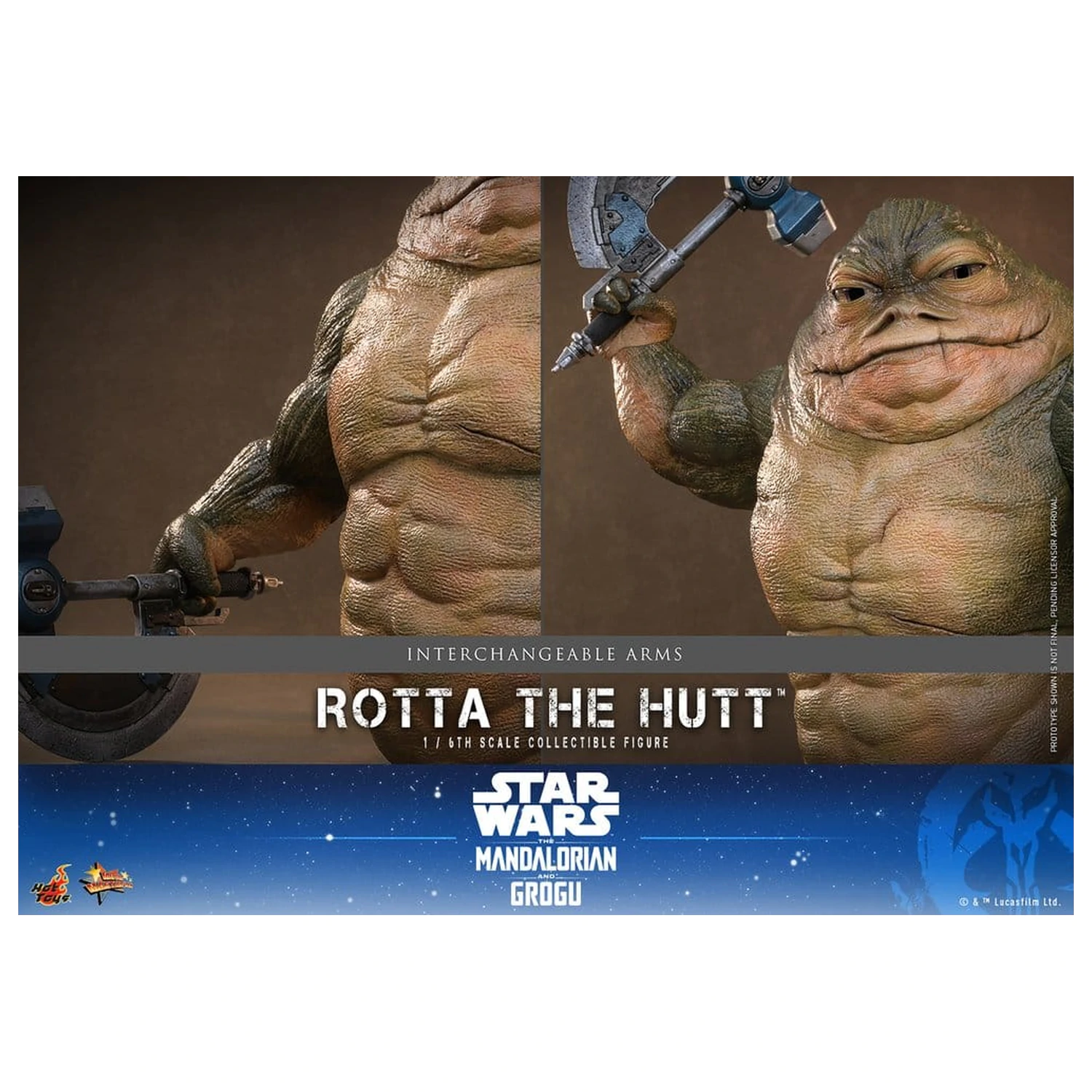 Star Wars Movie Masterpiece 1/6 Rotta The Hutt akciófigura 32 cm termékfotó