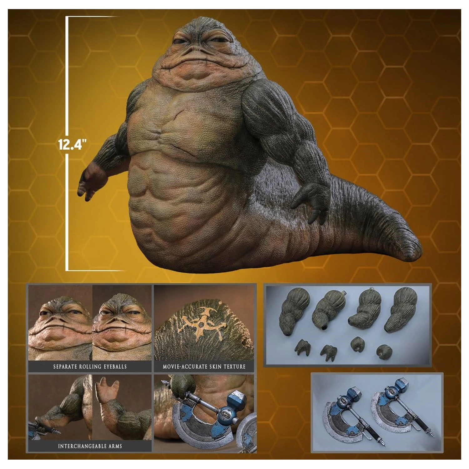Star Wars Movie Masterpiece 1/6 Rotta The Hutt akciófigura 32 cm termékfotó