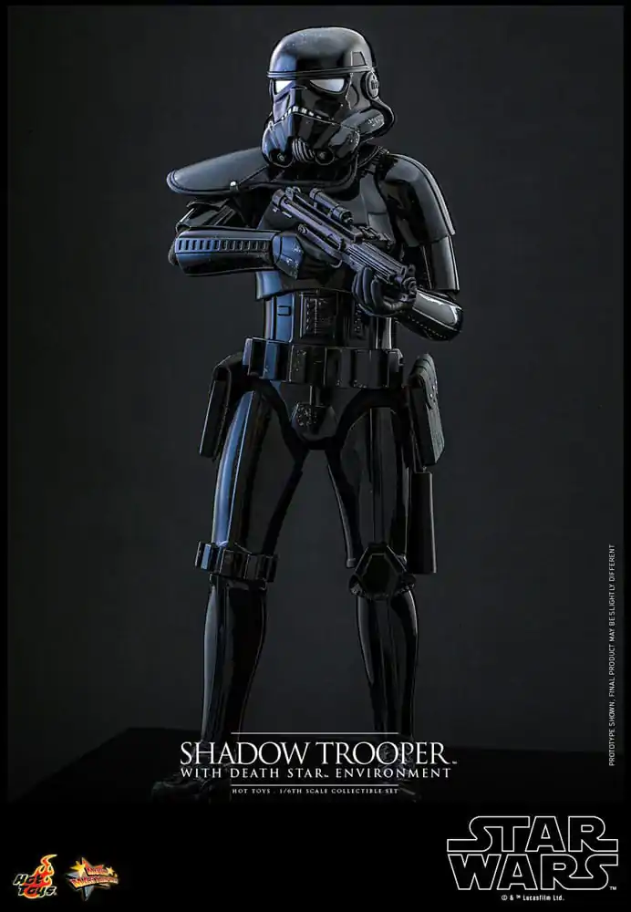 Star Wars Movie Masterpiece 1/6 Shadow Trooper with Death Star Environment akciófigura 30 cm termékfotó