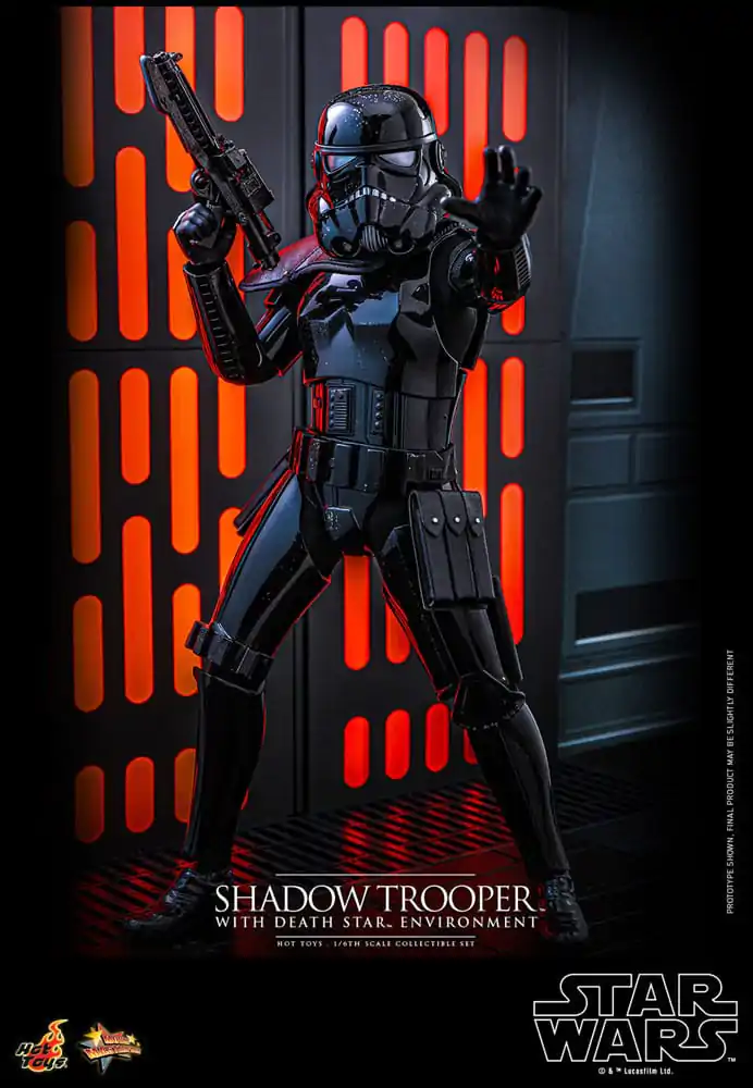 Star Wars Movie Masterpiece 1/6 Shadow Trooper with Death Star Environment akciófigura 30 cm termékfotó