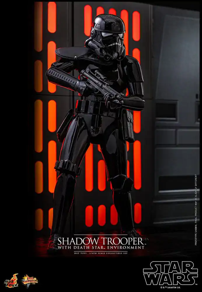 Star Wars Movie Masterpiece 1/6 Shadow Trooper with Death Star Environment akciófigura 30 cm termékfotó