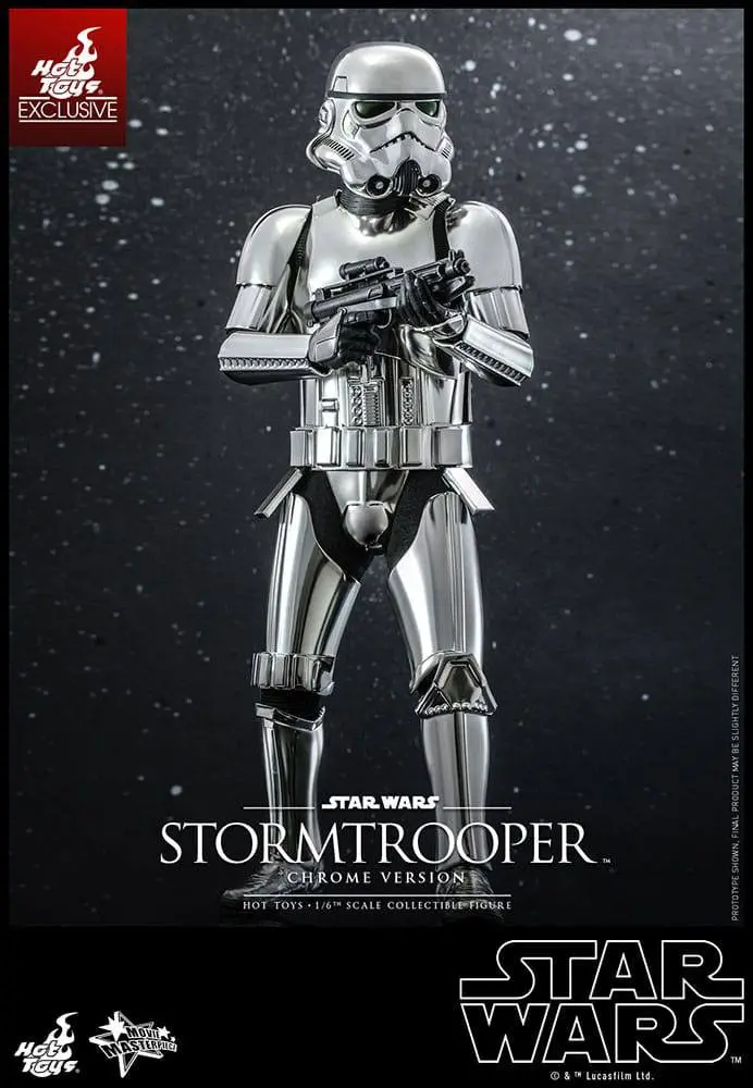 Star Wars Movie Masterpiece 1/6 Stormtrooper (Chrome Version) akciófigura 30 cm termékfotó