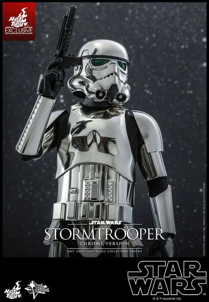 Star Wars Movie Masterpiece 1/6 Stormtrooper (Chrome Version) akciófigura 30 cm termékfotó