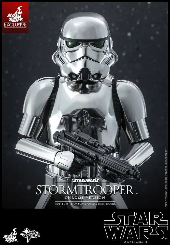 Star Wars Movie Masterpiece 1/6 Stormtrooper (Chrome Version) akciófigura 30 cm termékfotó