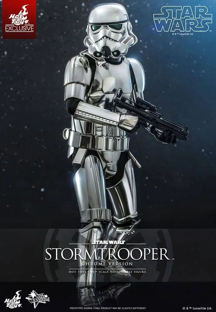 Star Wars Movie Masterpiece 1/6 Stormtrooper (Chrome Version) akciófigura 30 cm termékfotó