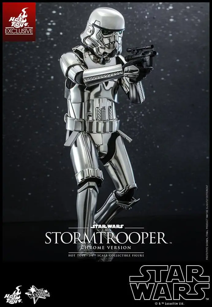 Star Wars Movie Masterpiece 1/6 Stormtrooper (Chrome Version) akciófigura 30 cm termékfotó