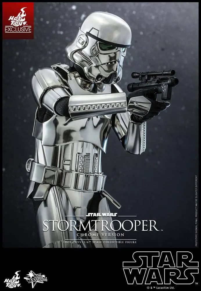 Star Wars Movie Masterpiece 1/6 Stormtrooper (Chrome Version) akciófigura 30 cm termékfotó