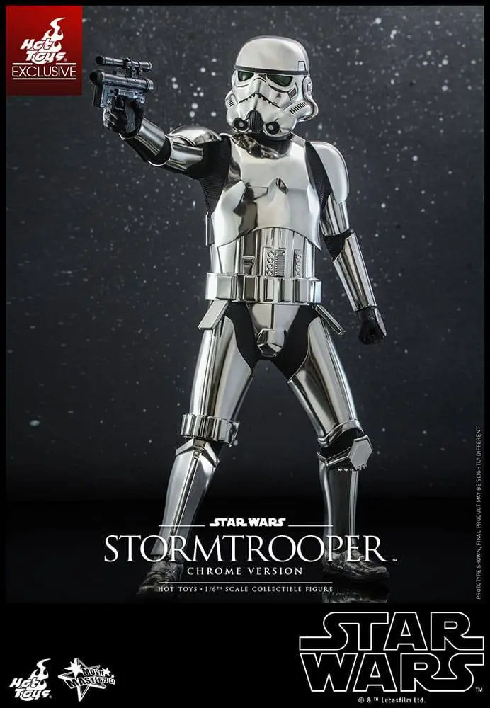 Star Wars Movie Masterpiece 1/6 Stormtrooper (Chrome Version) akciófigura 30 cm termékfotó