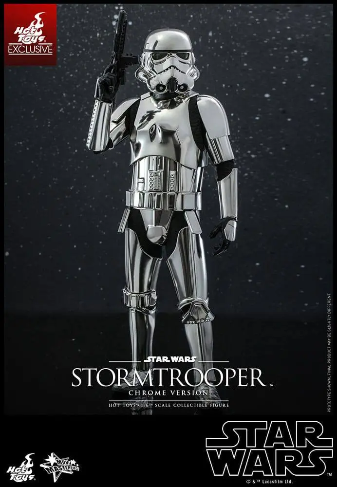 Star Wars Movie Masterpiece 1/6 Stormtrooper (Chrome Version) akciófigura 30 cm termékfotó