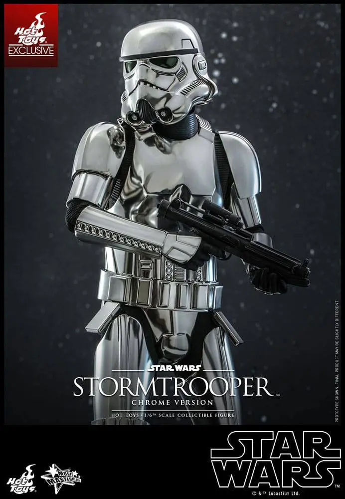Star Wars Movie Masterpiece 1/6 Stormtrooper Chrome Version akciófigura 30 cm termékfotó
