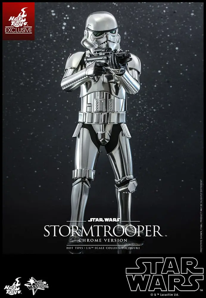 Star Wars Movie Masterpiece 1/6 Stormtrooper Chrome Version akciófigura 30 cm termékfotó