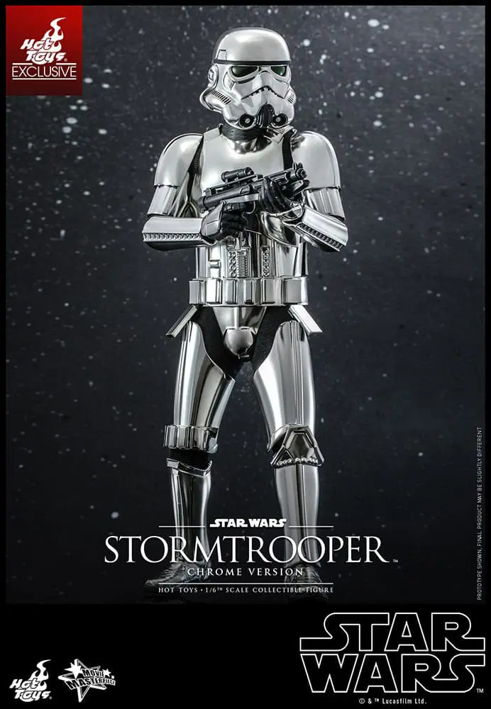 Star Wars Movie Masterpiece 1/6 Stormtrooper Chrome Version akciófigura 30 cm termékfotó