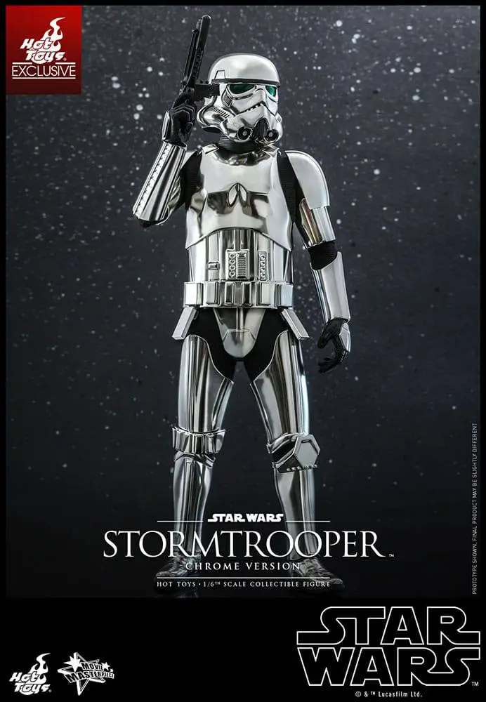 Star Wars Movie Masterpiece 1/6 Stormtrooper Chrome Version akciófigura 30 cm termékfotó