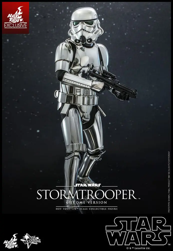 Star Wars Movie Masterpiece 1/6 Stormtrooper Chrome Version akciófigura 30 cm termékfotó